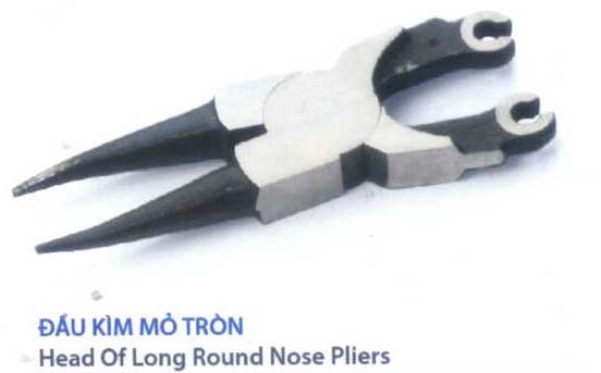Head of long round nose plier